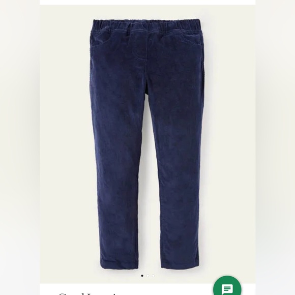 NWT Mini Boden Cord Leggings pants corduroy. Sz 11 y, 146 cm - Picture 1 of 5